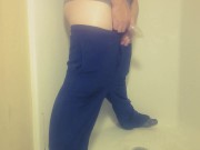 Being Naughty in the Suburbs Pee Compilation with cumming and condom pissing 9/16