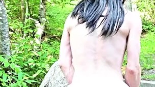An anal masturbation with my new toy【JP Crossdresser】