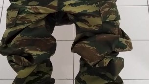 Greek Army Big cumshot