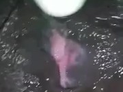 Loud orgasm and wet black pussy