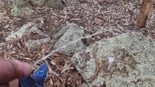 Pissing outdoors 