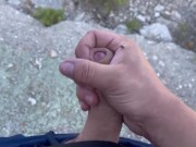 Weekend public outdoor masturbation on Croatian Island