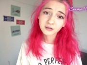 Babysitter gets naughty with my cock and swallows my cum - Emma Fiore 2/16