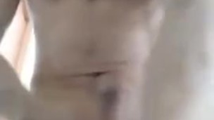 Hot Asian Dude got Horny at home, Shot a Load on underwear.