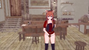 Raphtalia squirts at tavern! (tate no yuusha) (3d hentai)