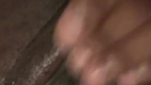 Rubbing my big ass clit til I cum 