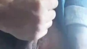 Venezuelan boy in Blue Jeans touching is balls 