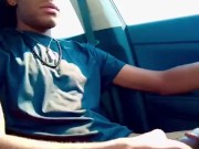 Black Dick Solo Cum while driving 12/16