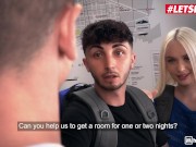 HORNYHOSTEL - Busty Babe Arteya Has Sneaky Sex In Front Of Her Boyfriend 1/16