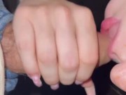 I gave a blowjob to a stranger in the entrance 14/16