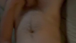 Jerking off on to my boyfriends dick - Huge Cumshot