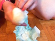 Completely crazy hallucinating dirty game with big diaper 10/16