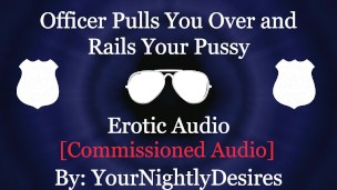 Officer Stuffs Your Slutty Holes On Highway [Handcuffed] [Exhibitionism] (Erotic Audio for Women)