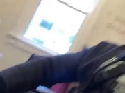 At the Hair Salon Flashing My Hard Cock 