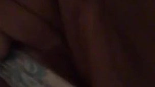 Quick BBW touches wet pussy 