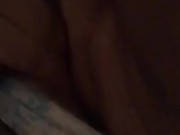 BBW touches wet pussy