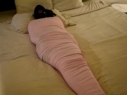 Mummified Bondage Girl Gagged