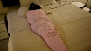 Mummified Bondage Girl Gagged