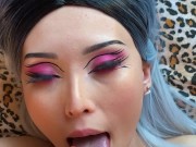 Stepsister can't stop being jealous of a new girl FACIAL CUMSHOT 15/16