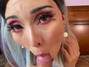 Stepsister can't stop being jealous of a new girl FACIAL CUMSHOT 4/16