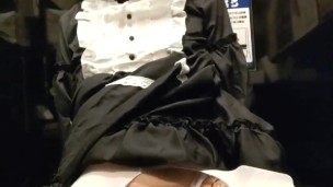 チンコメイドのディルドオナニー、ローター射精、本物と一緒にイキたい…。