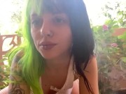 Smoking on My Front Porch ~ public flash!