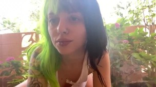Smoking on My Front Porch ~ public flash!