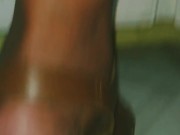 Big tits Milf next door is a naked bartender after losing bet at cards 12/16