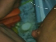 Big tits Milf next door is a naked bartender after losing bet at cards 4/16