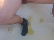 Cumming in a condom 14/16