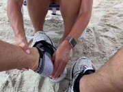 FLORIDA! TREATING DADDY RIGHT, PUBLIC FOOT MASSAGE. FLORIDA SERIES 3 3/16