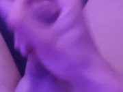 Solo man masturbating