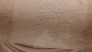 Wet tshirt playing with my big natural titties