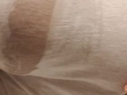 Wet tshirt hard nipples