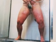 Big Natural Tits MILF Caught in the Shower 7/16