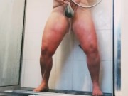 Big Natural Tits MILF Caught in the Shower 8/16