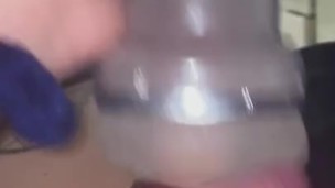 Sexy gamer Trans girl using fleshlight to cum Live on onlyfans Jadejameson420 