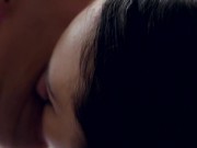 Hot kissing with sexy girl in leather jacket 15/16