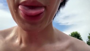 Japanese college student practicing sexual intercourse outdoors!【Big ass & Dick】【Spanked many times】