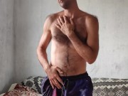 I calmly enjoy the morning drink