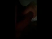Stroking BBC while stepmom is in the other room 
