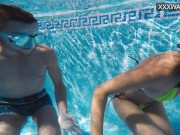 Polina Rucheyok gets mouth fucked in the pool 4/16