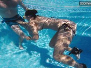 Polina Rucheyok gets mouth fucked in the pool 6/16