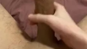 Fapping My Huge Dick Quietly