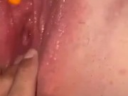 He loves to play with my wet pussy in the backseat of the car!!  15/16