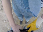 Un ouvrier m'attrape et me baise sur un chantier... Lily_Jack 6/16