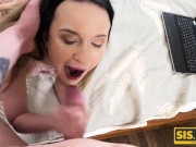 SISPORN Chick shows the stepbrother how she masturbates to get drilled 5/16