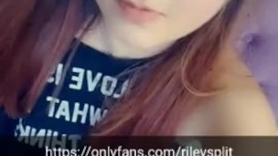 Cute doll face girl feeling horny