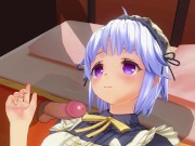 3D HENTAI Maid sucks your cock and masturbates her pussy 2/16