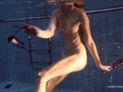Nastya decided to do erotics underwater